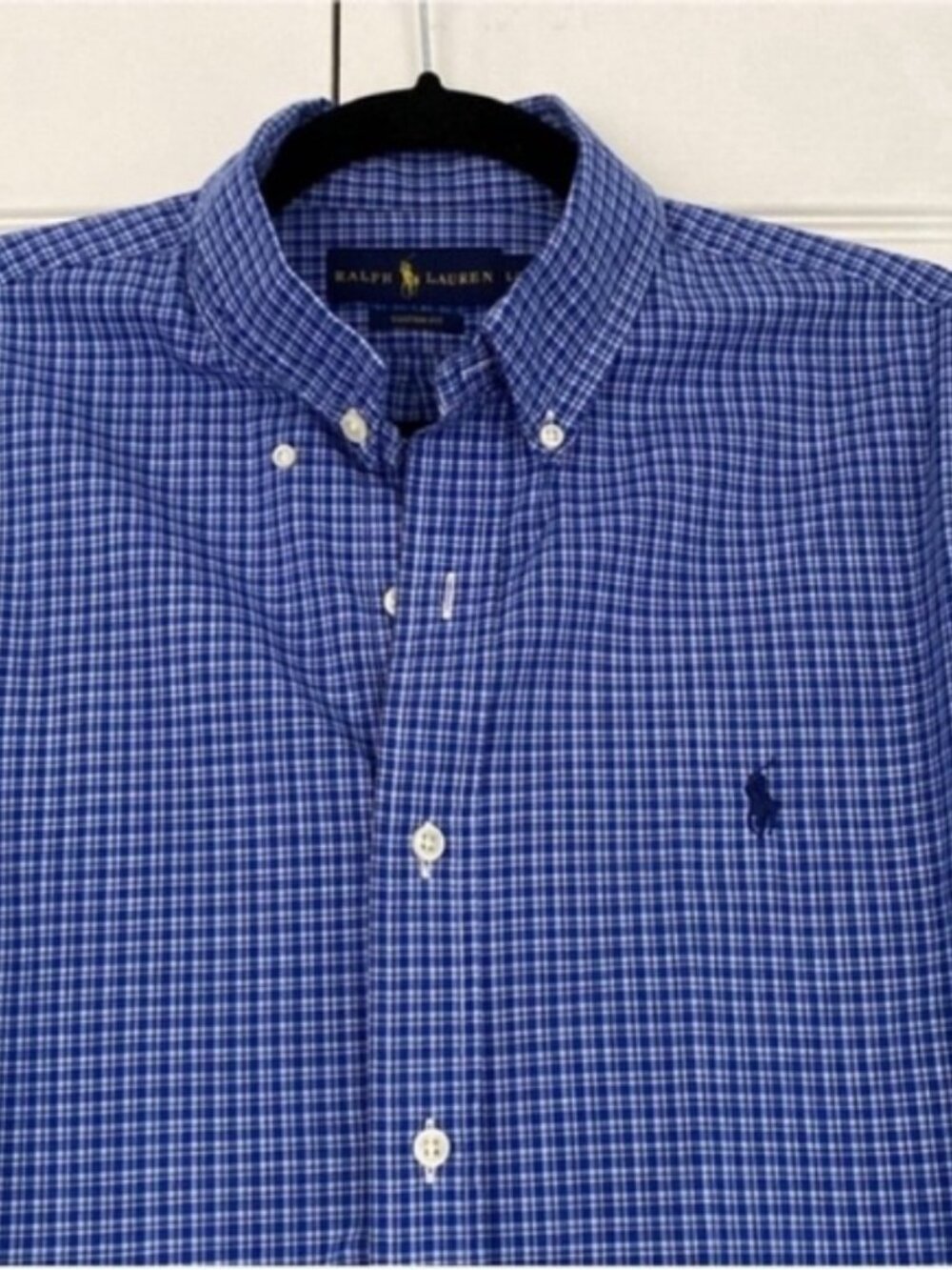 Polo Ralph Lauren Men's Long Sleeve Dress Button Down Shirt Blue size Large - Picture 11 of 14